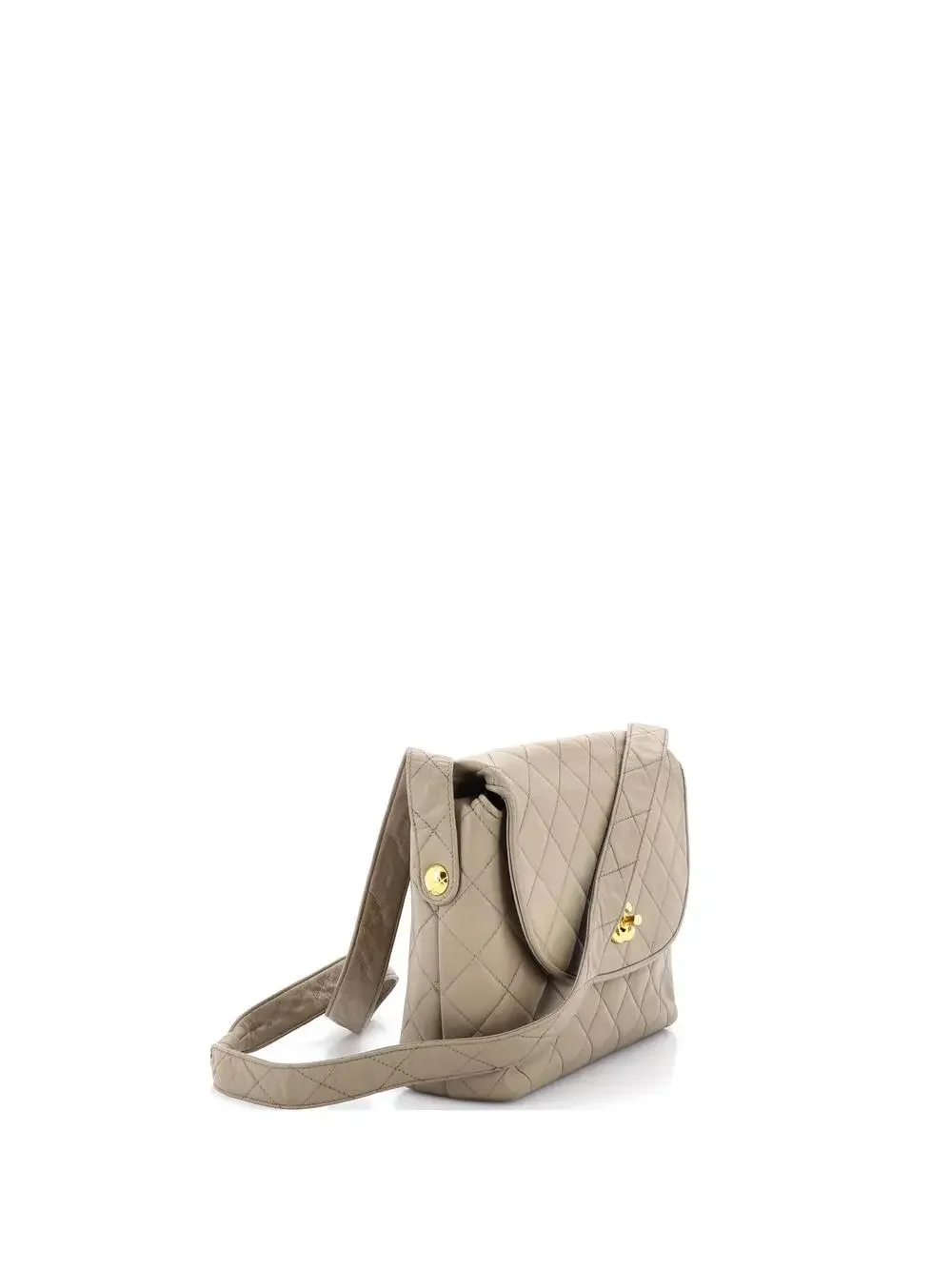 Chanel Vintage Round Flap Shoulder Bag #237484C25B
